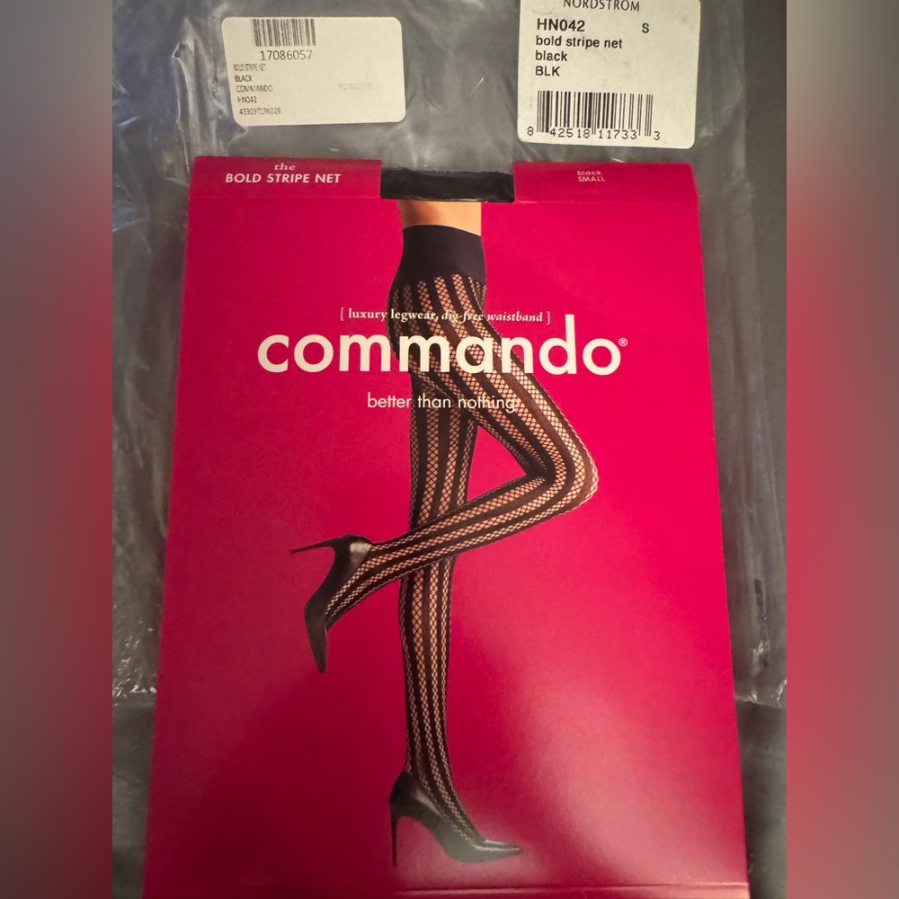 Commando Bold Stripe Net Tights - NWT - Size S - Luxury Legwear